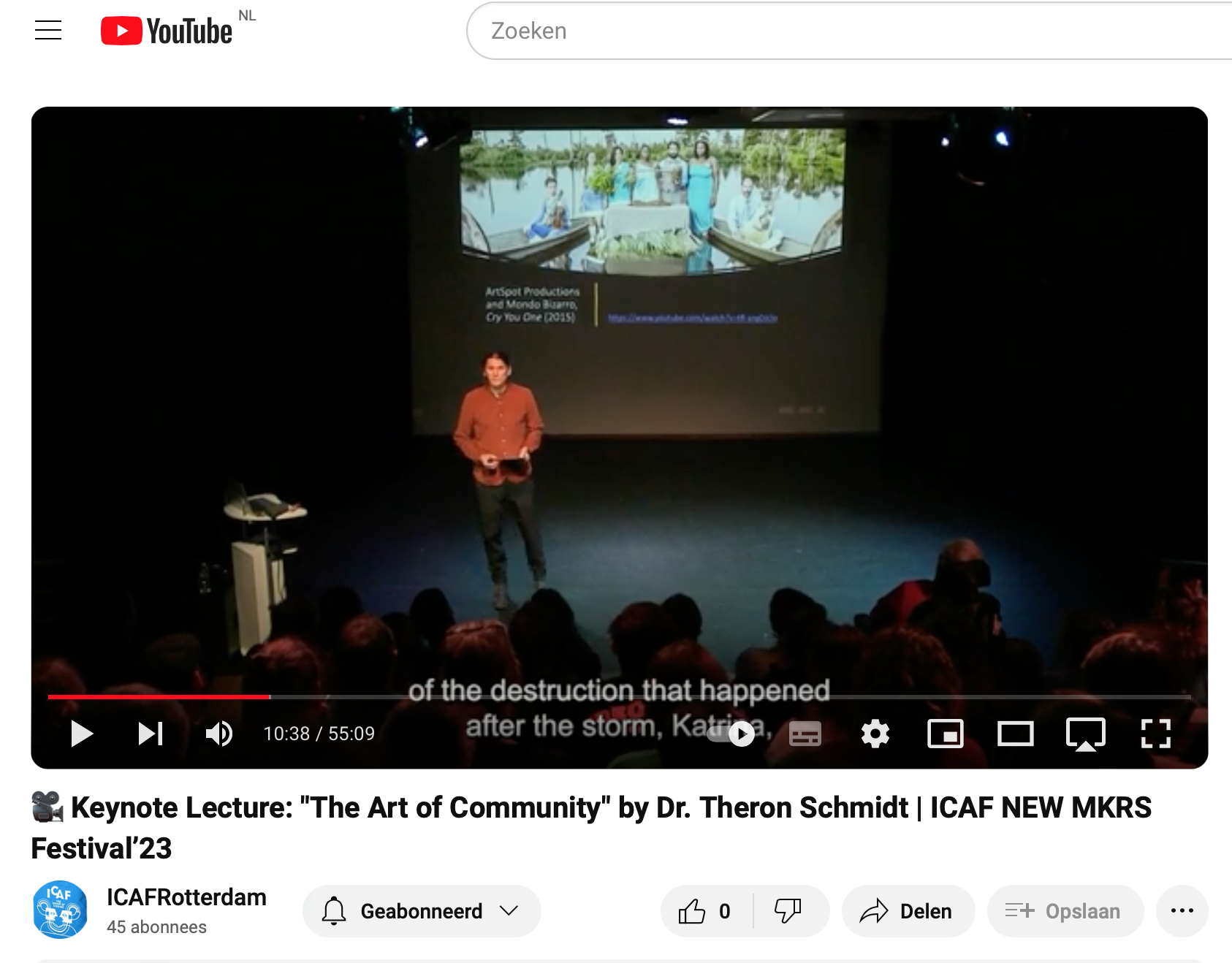 Keynote Lecture: &#8220;The Art of Community&#8221;